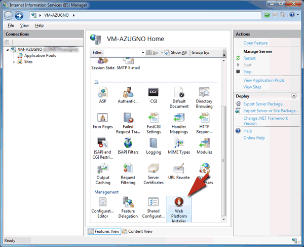 IIS Web Platform Installer 3.0 Icon Screenshot